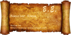 Baszler Enna névjegykártya